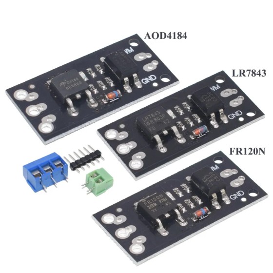 FR120N LR7843 AOD4184 D4184 Ersatz relais für isoliertes MOSFET-MOS-Röhren-FET-Modul 100V 9,4 A 30V 161A 40V 50A Platinen modul